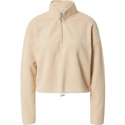 Noisy May Fleece Bluse Beige