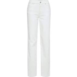 Selected High Waist Wide Fit Jeans hvid