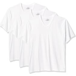 Calvin Klein Big & Tall 3-pk V-Neck T-Shirts White white