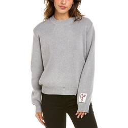 GOLDEN GOOSE Maglione Da Donna Girocollo In Cotone Grigio Taglia