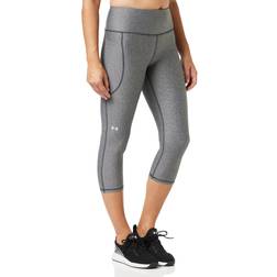 Under Armour Women's HeatGear High-Waisted Capris, XXL, Grey