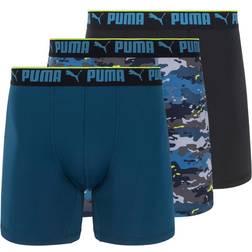 Puma Men's 6PK Sportstyle Boxer Briefs BLACK