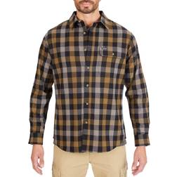 Smith's Workwear Men's Plaid Pocket Flannel Button-Up Shirt