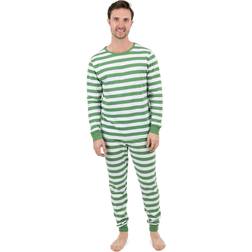 Leveret Men's Piece Pajama Blue/White