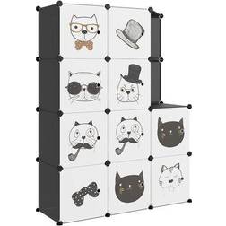 vidaXL Cube Storage Cabinet for Kids Black