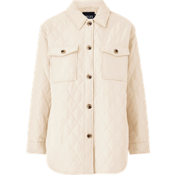 Pieces Pctaylor Quiltet Shacket - Whitecap Gray