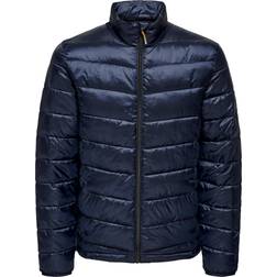 Only & Sons Carven Quilted Puffer Jacket Blau