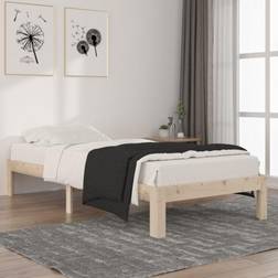 vidaXL Estructura De Cama Maciza De Pino 90x200 cm - Marrón