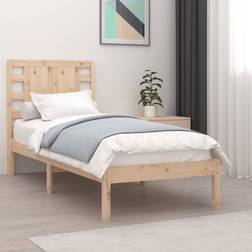 vidaXL 90x200 massivt fyrretræ Sengeramme