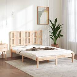 vidaXL Solid Wood Pine Bed Frame 140 x 200 cm
