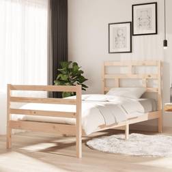 vidaXL 90x200 cm Massivt Træ Sengeramme
