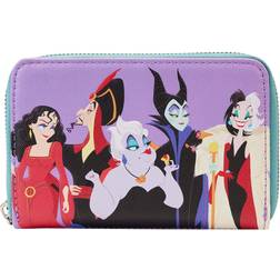 Loungefly Disney: Villains Color Block Zip Around Wallet