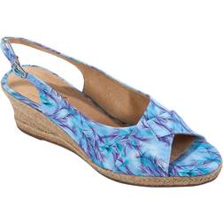 Easy Street Devlin Wedge Sandals Blue