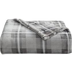 Nautica Lewes Ultra Soft Plush Fleece Blankets Gray (228.6x152.4cm)