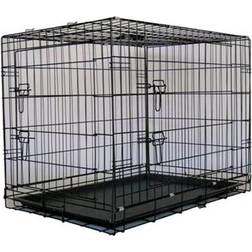 Go Pet Club 2 Doors Metal Dog Crate with Divider 36" 61x66