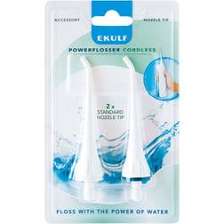 Ekulf PowerFlosser Cordless Standard Nozzle Tip 2-pack