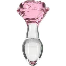 Pillow Talk Buttplug van Glas Rosy Luxurious Anaalplug van