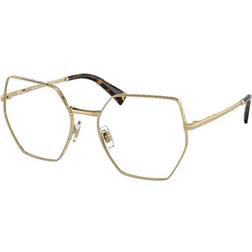 Miu Miu da vista Mu 50vv cod. colore 5ak1o1 Donna Geometrica Oro