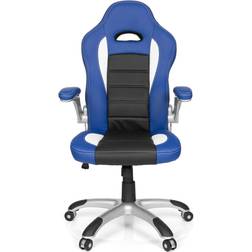 GAME SPORT Fauteuil Gamer noir/blanc/bleu Bleu