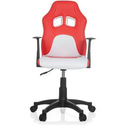 Chaise de bureau Siège pivotant enfant TEEN GAME AL rouge/blanc