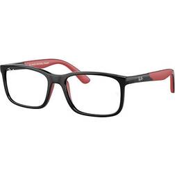 Ray-Ban RB1621 KIDS BIO-BASED Black On Red Montura Klara Lentes polariserade 47-15