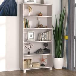 vidaXL Highboard HAMAR Solid Wood Pine White Storage Cabinet