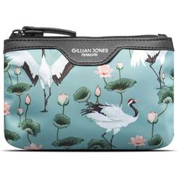 Gillian Jones Makeup purse in Crane Dance Print