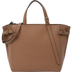 Calvin Klein Brown Polyester Women's Handbag