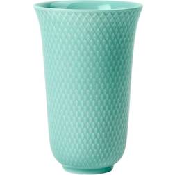 Lyngby Porcelæn Rhombe Aqua Vas 15cm