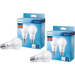 Philips 60-Watt Equivalent A19 Non-Dimmable E26 LED Light Bulb Soft White 2700K (4-Pack)