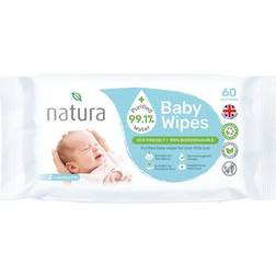 Natura Biodegradable Baby Wipes 60pcs