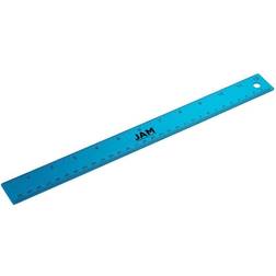 Jam Paper Stainless Steel Ruler 12-inch Nonskid Cork Back