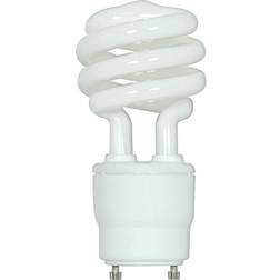 Satco (2-Pack) S8205 18-Watt 2700K GU24 Base Mini Spiral Compact Fluorescent Lamp, 75W Equal