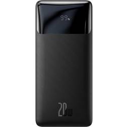 Baseus Bipow Fast Charging Power Bank 20000mAh 20W Black (Overseas Edition) USB-A Micro USB 0.25m Black Cable (PPBD050501)