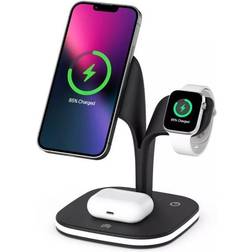 Latausasema iPhone, Apple Watch & AirPods Induktio Black