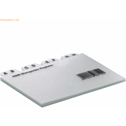 HAN A6 Landscape 25 Pcs Guide Cards for Index Boxes and Trays Grey