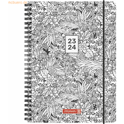 Brunnen 1072155194 Wochenkalender Schülerkalender 2023/2024 "ZENart" 2 A5 PP-Einband