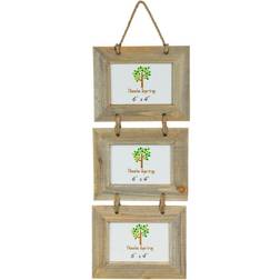Nicola Spring Wooden 3 Triple Hanging Photo Frame