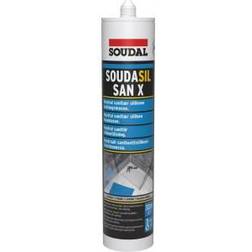 Soudal Soudasil SANX Sanitetssilikone Fugemasse 300 ml