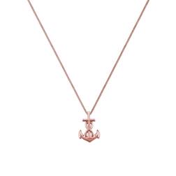 Elli Halsband damer ankare hänge oändlighet symbol oändlighet filigran 925 sterlingsilver förgylld, 45, Fasett kant, kristall
