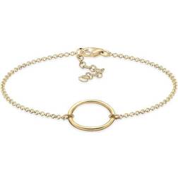 Elli Armband Kreis 925 Sterling Silber Gold