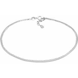 Elli Collana catena veneziana Basic Strato Summer regolabile in Argento Sterling 925 placcato oro Cavigliere pieces female