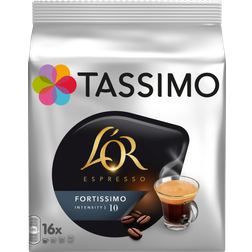 L'OR Espresso Fortissimo 16 Tdisc - Pack de 5 (80 Tdisc)