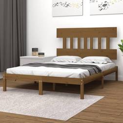 vidaXL Bed Frame Honey Brown Sängram