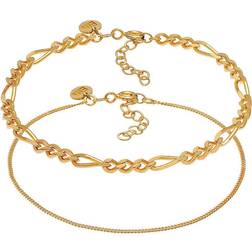 Elli PREMIUM Bracciale con Catenella cordone Figaro Elegant in argento sterling 925 Bracciali Braccialetti pieces female