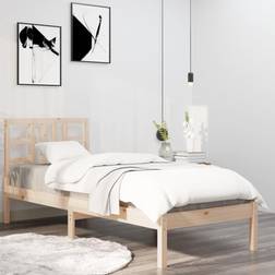 vidaXL 90x190 Single massivt Sengeramme
