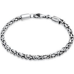 Armband Königskette Basic 925 Silber Kuzzoi Grau