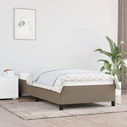 vidaXL Bedframe Stof Taupe 100x200 cm Stof Taupe