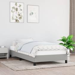 vidaXL 90x190 stof Sengeramme