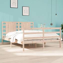 vidaXL 120x190 Small Double massivt Sengeramme